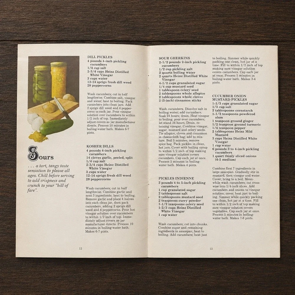Vintage 1976 Heinz Guide to Successful Pickling Cookbook Recipe Booklet USA VG